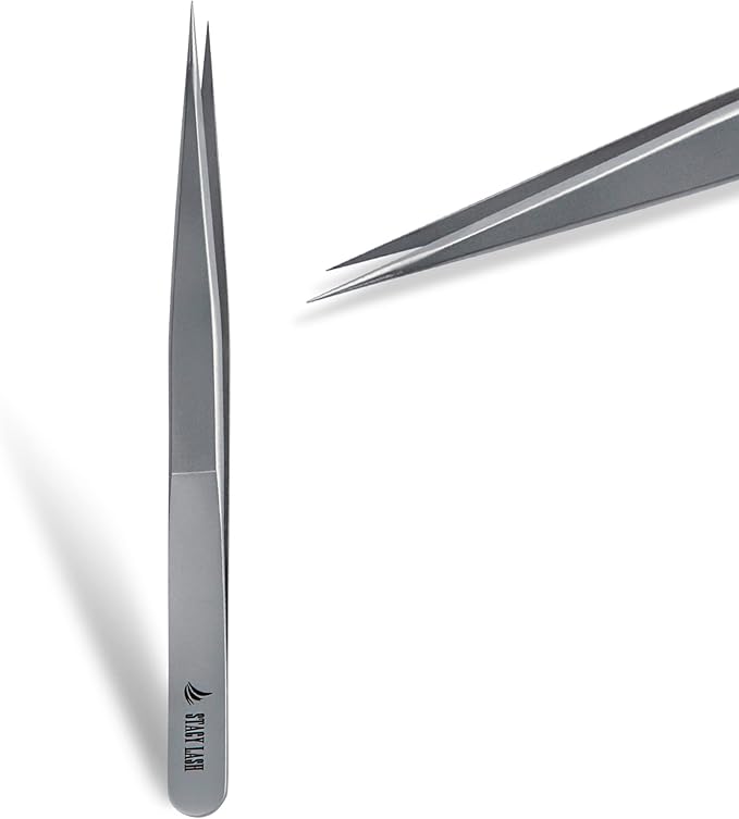 Stacy Lash STL-2 Isolation Eyelash Extension Tweezers/Precision Isolation Applicator Tool/Supplies for Classic Extensions & Individual False Lashes/Eyelashes Separator Tools/Beauty Accessories