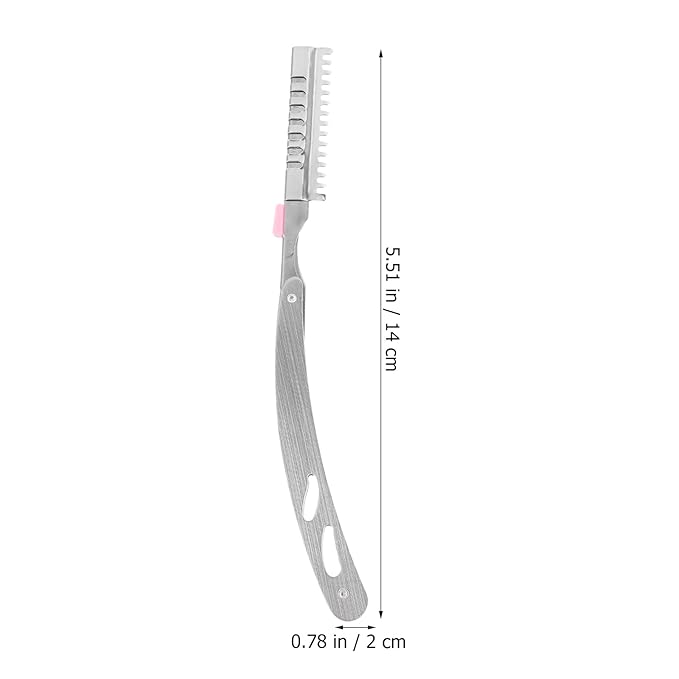 Straight Razors For Men, Stainless Steel Barber Razors Straight Single Edge Razor Kit Beard Shaping Tool Mens Barber Razors for Shaving