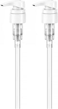 Universal Shampoo/Conditioner Dispenser Pump for Bottles, Leak Proof, Pump Top Fits 1 L/33.8 oz Bottles, 28/410 Neck Size, (White - Pack of 2)