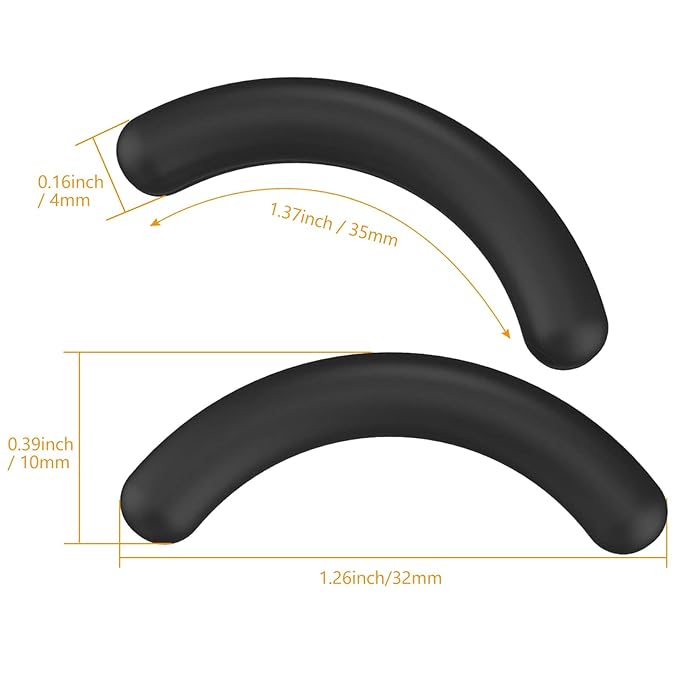 Zhehao Eyelash Curler Refill Eyelash Curler Pad Silicone Rubber Curler Replacement Refill Pad for Universal Lash Curler with Clear Storage Box