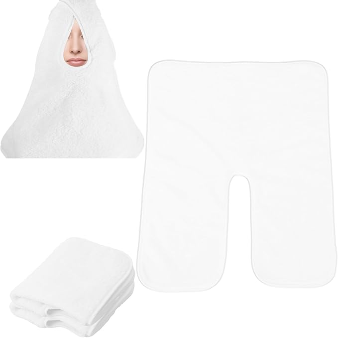 3Pcs Facial Towels for Estheticians, Soft Absorbent Microfiber Soft Spa Towel for Skincare, Massage U Shaped Spa Towel(Beige,3Pcs)