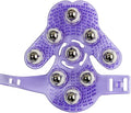 Topwon Palm Shaped Massage Glove 360-degree-roller Metal Roller Ball Beauty Body Care,Cellulite Reduction (Purple)