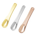 3 Pack Metal Cosmetic Spatulas,Mini Makeup Spoon,Eye Cream Applicator,Facial Cream Mask Scoop Tool,Beauty Spatulas for Facial Cosmetic Face Mask(Gold, Silver, Rose Gold)