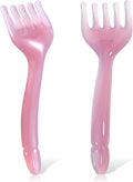 2 Pcs Scalp Massager for Hair Growth Hair Massager Scalp 5 Claw Resin Comb Handheld Relaxation Tool for Scalps Care Soothing Head Massage Father's Day Mother's Day Birthday Pink Purple