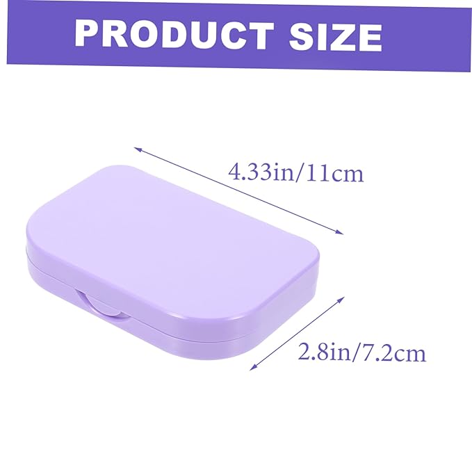 Portable LED Lash Tray Eyelash Storage Case with Mirror Lightweight False Eyelash Holder for Travel and Professional Use Compact Purple Box Organizer