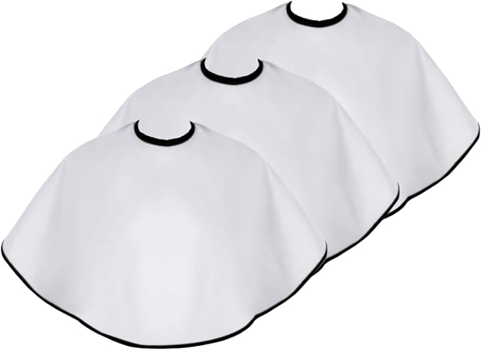 Short Barber Cape, Waterproof Nylon Salon Hair Cutting Cape, Makeup Artist Cape for Hair Dye, Comb-out, Styling, Shampoo