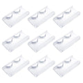 25 Pieces Clear Rectangle Eyelash Tray Holder Plastic False Eyelash Tray Container for False Eyelash Storage Case Packaging Box Cosmetic Container