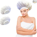 2-Pack Net Plopping Cap - Breathable Mesh for Curly Hair Drying, Blower-Ready & Overnight Sleep Protection