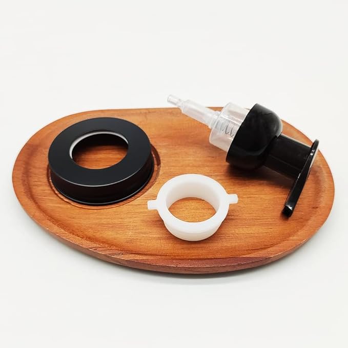 Mason Jar Foaming Soap Dispenser Pump fit 2.75Inch Regular Mouth,Rust Proof Stainless Steel Lid and BPA Free Plastic Foam Soap Pump-Hotel Bathroom Accessories（Black）