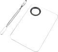 Makeup Mixing Palette, Stainless Steel Makeup Palette, Professional Cosmetic Mixing Makeup Palette Spatula Makeup Artist Tool (Small)