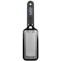ForPro Professional Collection Premium Stainless Steel Foot Rasp, Colossal Foot File & Callus Remover, Instantly Removes Calluses & Smooths Cracked Heels, 10.75" L x 2.75" W, Black