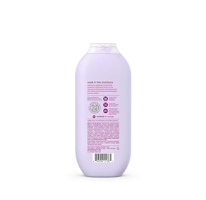 Method Body Wash, Serene Escape, Magnolia + Rose Hip + Monoi Oil notes, 18oz