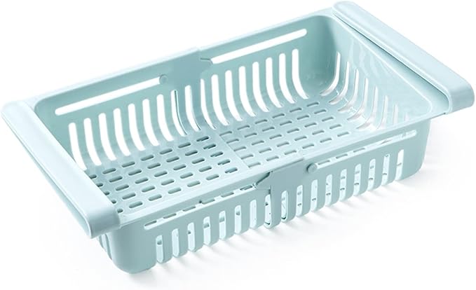 Cosmetic Jewelry Storage Box, 1PC Fridge Organizer Storage Box Refrigerator Drawer Plastic Storage Container Shelf Fruit Egg Food Storage Box Kitchen Gadgets Eggs(OneColor)