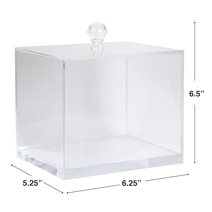 ForPro Premium Pure & Simple XL Facial Towel Acrylic Holder, Holds 50 Pure & Simple XL Facial Towels, Disposable Makeup Remover Dry Wipe Holder