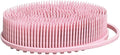 Silicone Body Scrubber Body Shower Bath and Shampoo Brush Shower Cleaning Gentle Exfoliating Use for All Skin Type Men & Women Pink