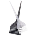 Colortrak Galaxy Glitter 2 Piece Hair Brush Set for Highlighting and Coloring Hair Sections, Includes 1 2.5 Inch Wide Celestial Glow Soft Bristles and 3 Inch Wide Meteor Shower Stiff Bristle Brush