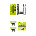 Philips Norelco OneBlade 360 Hybrid Electric Trimmer & Shaver with Replacement Blades, Frustration Free Packaging