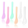 6 PCS Plastic Cosmetic Spatula, Candy Color Makeup Scoops Spatulas Stick Applicator Reusable Cosmetic Mask Mixing Spoon Spa Makeup Tools for Lotions Moisturizers DIY Cream Mixing