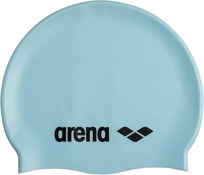 Arena Classic Unisex Soft Silicone Swim Cap for Women and Men, Intensive Training Comfortable Non-Slip Long Hair Swimming Hat