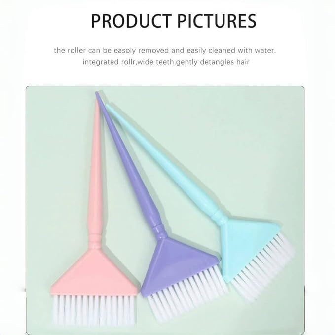 Classic Hair Dye Brushes,4 pcs Multi-Color Tint Brushes – Standard Size, Versatile Hair Dye Brushes for Professional Coloring, Reusable and Washable