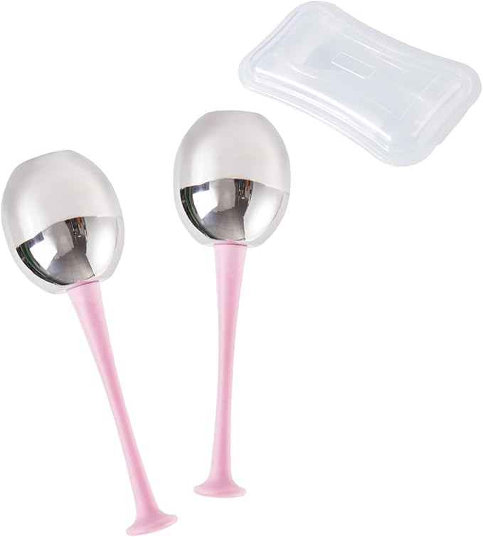 Ice Globes for Face – 2 Pcs Cooling Globes Facial Massage Tool for Puffy Eyes, Lymphatic Drainage & Skin Tightening – Cryo Face Globes for Glowing Skin – Reusable Beauty Tools for Women & Men