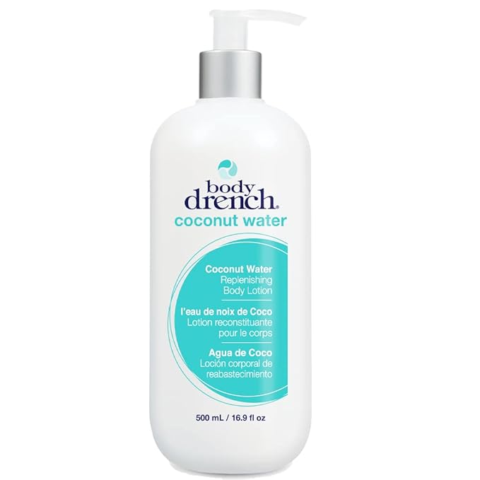 Body Drench Body Lotion for Women, Coconut Water – Hydrating Coconut Lotion for Dry Skin, Moisturizer Skin Care, 16.9 fl oz