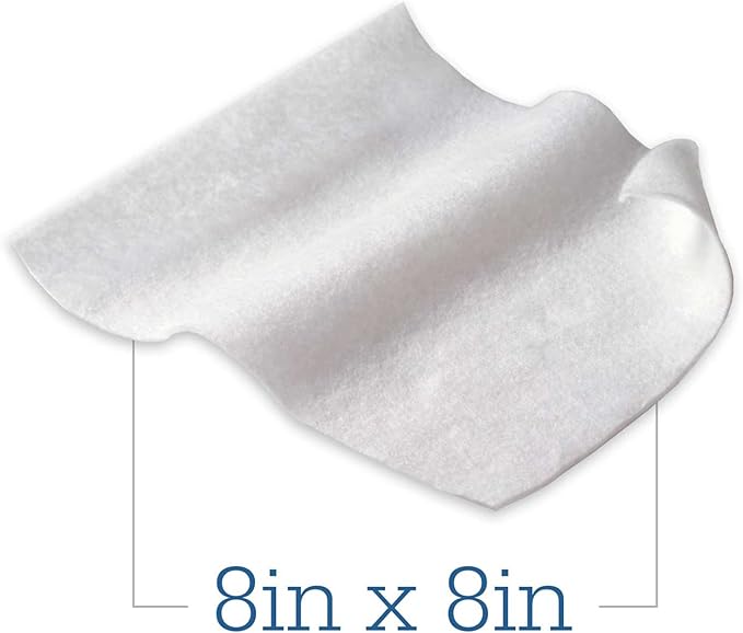 Comfort Bath® Cleansing Washcloths - 1 Package, 8 Cloths - No Rinse Bathing Wipes, Ultra-Soft and Thick Heavyweight Cloth, Light Fragrance