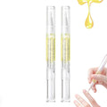 2Pcs Nail Cuticle Oils Nutrition Oil Nourishment Pens 2 Smell Cuticle Revitalizer for Agnail Nourish Skin Nails Care (Aloe vera & Jasmine)