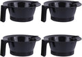 4Pcs Hair Dye Bowls Plastic Hair Color Bowls with Handles, Salon Styling Hairdressing for Salon Barbershop Hairdressers