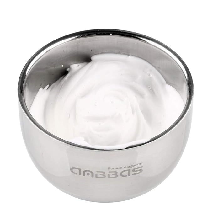 Anbbas 3IN1 Shaving Brush Set, with Synthetic Badger Hair Wood Handle,Stainless Steel Stand and Bowl,Perfect for Men Traditional Wet Shave