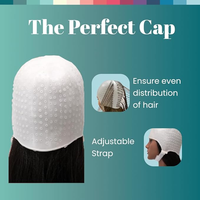 Dompel Silicone Highlight Hair Cap | Reusable Professional Silicone Cap | Special for Hair Dyeing | Model 233 CA (2)
