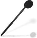 OZNER 24 Inches Silicone Back Scrubber for Shower - Extendable Long Handle Shower Brush with Dual-Sided Bristles - Exfoliating Body Scrubber for Sensitive Skin - Perfect for Men & Women (Black)