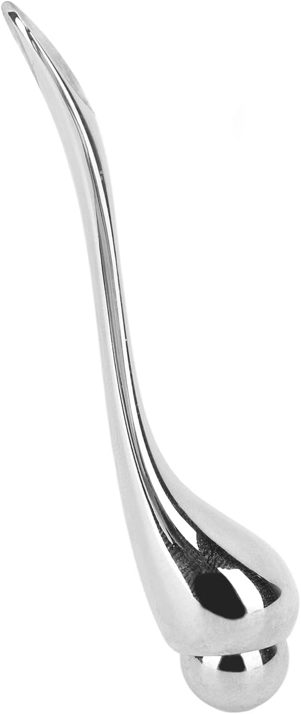 Semme Eye Cream Applicator Tool,Metal Eye Cream Applicator Roller Wand Stick, Silver Zinc Alloy Eye Cream Spatula Scraping Massage Tool for Reducing Puffiness Wrinkle Dark Circles