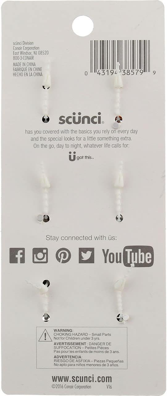 Scunci Beauty Octopus Jaw Size 6pk Scunci Efforless Beauty 4cm Octopus Jawclips, 6 Pack