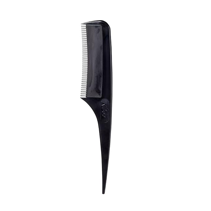 RED by Kiss Quick Cover Root Touch Up Comb Type Water-Resistant Temporary Gray Concealer Cover Up Brush for Hair and Beard (Black) (Pack of 2)