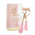 Eyelash Curler - 24K Gold-Plated Stainless Steel Precision Eye Lash Curler for Lush, Luxurious Lashes - Silicone Eyelash Curler Pads, Ergonomic Cushioned Handles - With Replacement Pads