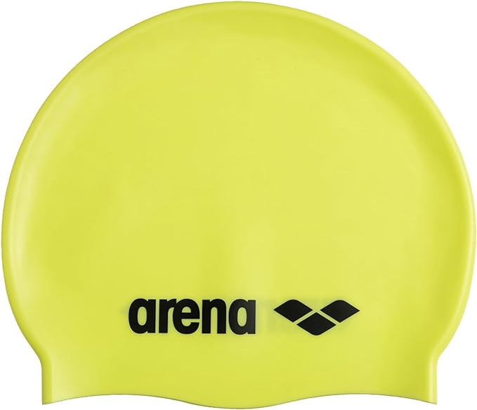 Arena Classic Unisex Soft Silicone Swim Cap for Women and Men, Intensive Training Comfortable Non-Slip Long Hair Swimming Hat