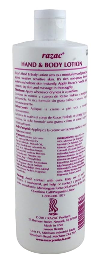 Razac Hand & Body Lotion 16oz (3 Pack)