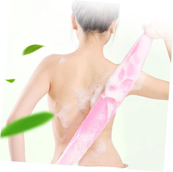 4pcs Exfoliating Bath Towel Back Washer Exfoliating Back Scrubber Back Scrubber Brush Back Scrubber Strap Shower Scrubber Body Washer Scrubber Shower Back Scrubber Bath Scrubber, 91x30cm