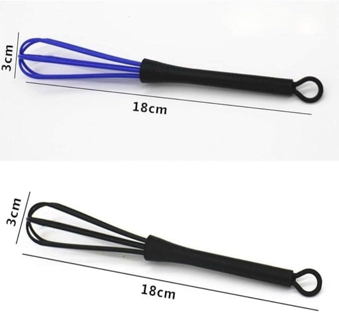 5Pcs Mini Hair Dye Mixing Whisks, Plastic Balloon Whisk for Salon Color Cream Blending, 7 x 1.2 Inch