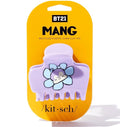 Kitsch BT21 Recycled Plastic Puffy Medium Hair Clips for Women, Medium Claw Clip for Thin & Thick Hair | Ideal Gifts for Women - Mang, 1pc