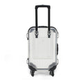HBZGTLAD 10pcs false eyelashes packaging box pink luggage lashes suitcase mink lashes packing fluffy and curly case empty (B-white)