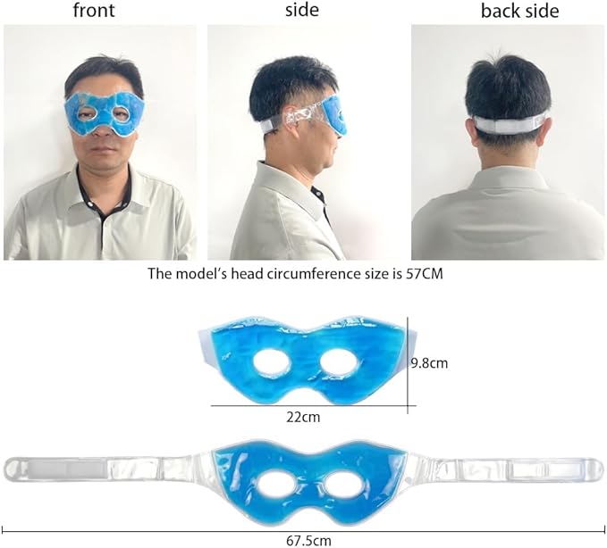 Disposable Non-Woven Eye Mask Sleeves - 2 Pack & 50 Pack | Variant Offer: Buy Blue Gel Eye Mask = 2 Gel Masks + 2 Sleeves | Soft Non-Woven Fabric, Universal Fit for Our Hot Cold Therapy Masks