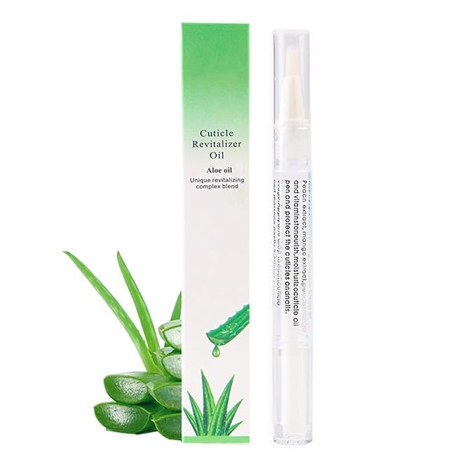 Yimart 4pcs 15 Smell Nail Nutritional Oil Pen Liquid,Nail Cuticle Oil Pen,Nail Oil,Anti-barb Nail Edge Nutritional Oil, Finger Edge Oil,Female Nail Care Tool (Aloe, 2ML)