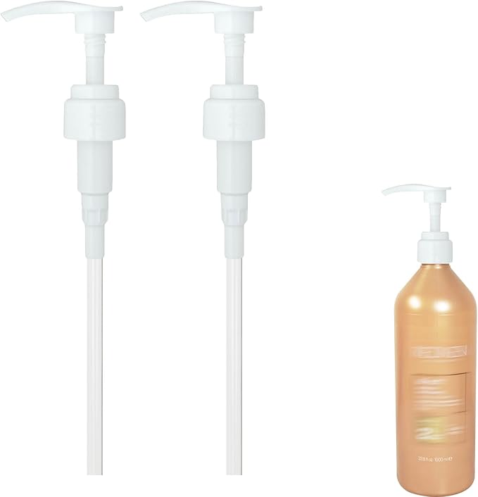 Shampoo/Conditioner Pump Compatible with Redken, 1 L/33.8 Fl Oz Bottles, Dispensing Liter Pump for Redken Shampoo and Conditioner, 2-Pack