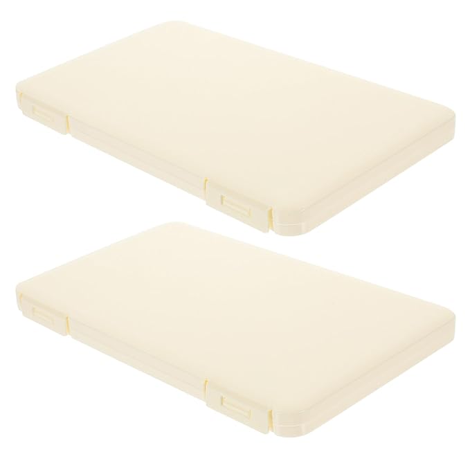 STOBAZA False Eyelash Storage Box Set 2pcs Lash Organizer Case Makeup Eyelash Holder Portable Lash Containers