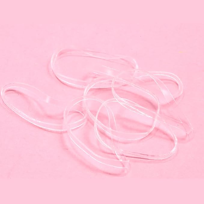 Clear Hair Elastics，BEBEEPOO 2500pcs Rubber Bands for Hair, Clear Mini Elastic Rubber Hair Bands, Small Hair Tties - STRONG - REUSEABLE
