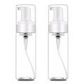 Foam Pump Bottle 3.5oz 2Pcs Foaming Soap Dispenser 100ml Foaming Spray Bottle Empty Travel Foam Bottle Clear Foam Dispenser for Hand Soap Toiletries Shampoo Lotion