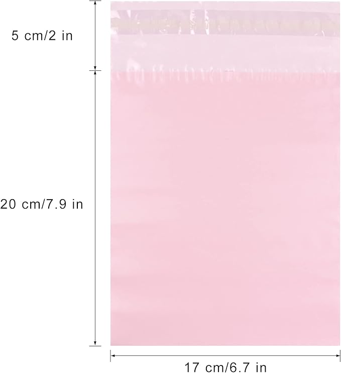 Personal Disposal Bags, Set of 100 Sanitary Napkin Disposal Bags, Hide Personal Items, Self Sealing Bag to Seal Smell, Beautiful Light Pink Color, Suitable for Sanitary Napkin (Light Pink)