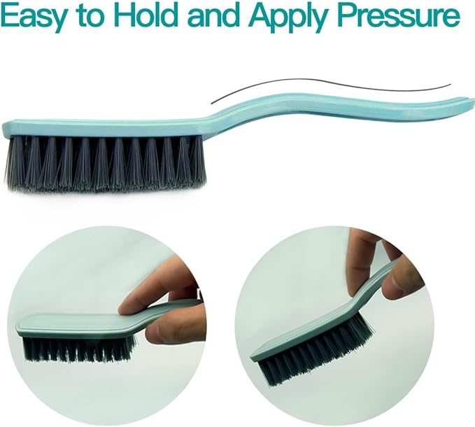 Nail Brush Foot Brush Curved Handle Grip Hand Fingernail Scrub Brush Home Laundry Cleaning Shoes Clothes Toes Nails Feet Scrubber,4 PCS